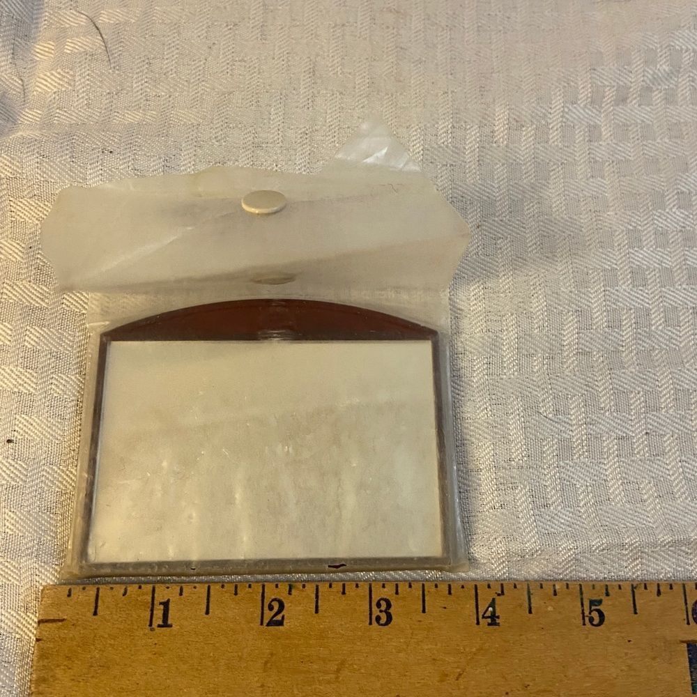 Aigner purse sized mirror vintage 3.5x2.5”